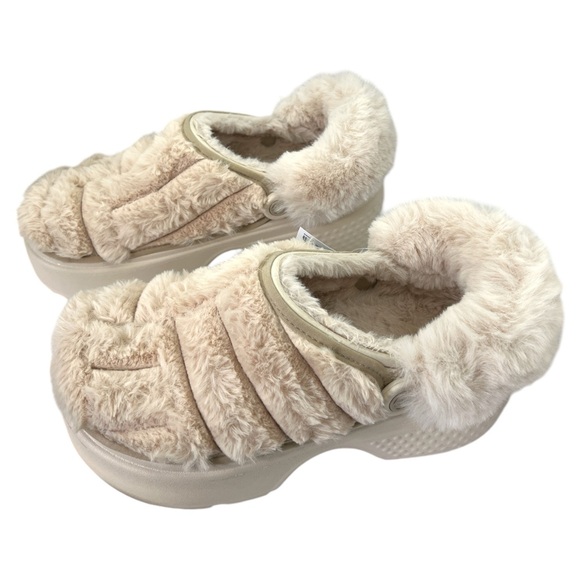 New CROCS Womens Stomp Quilted Clog 208938-160 Stucco Ivory US W 9-M 7 - Picture 5 of 9